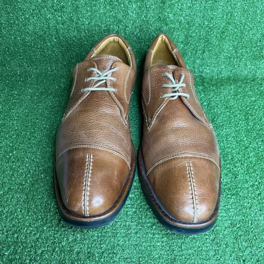 Sandro‎ Brown Cognac MEN Split Toe Laceup Casual Comfort Sole Shoes Size 11.5 D